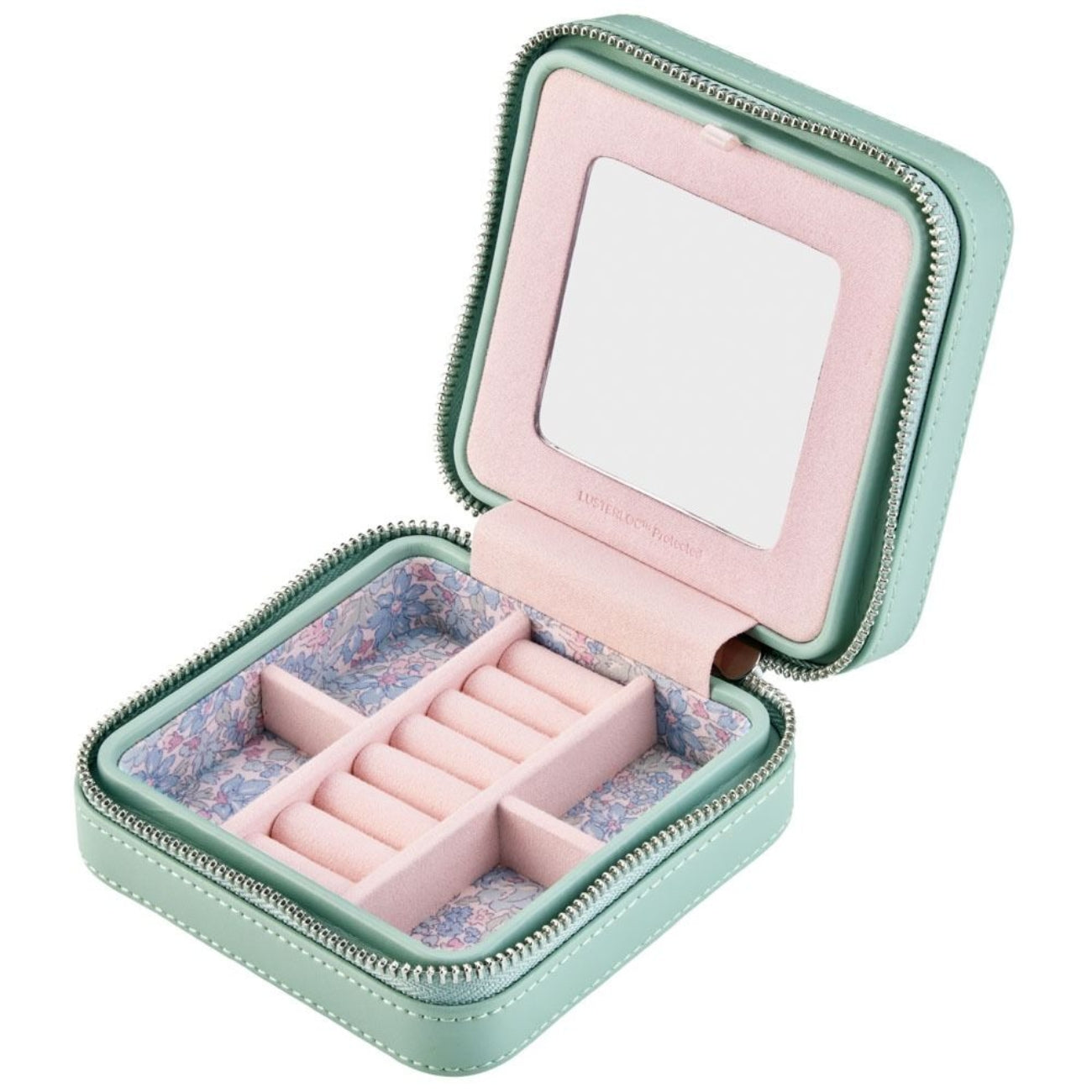 ЛУКСОЗНА ЧАНТА ЗА БИЖУТА S ZIP CASE WOLF&LIBERTY JULIA SAGE GREEN