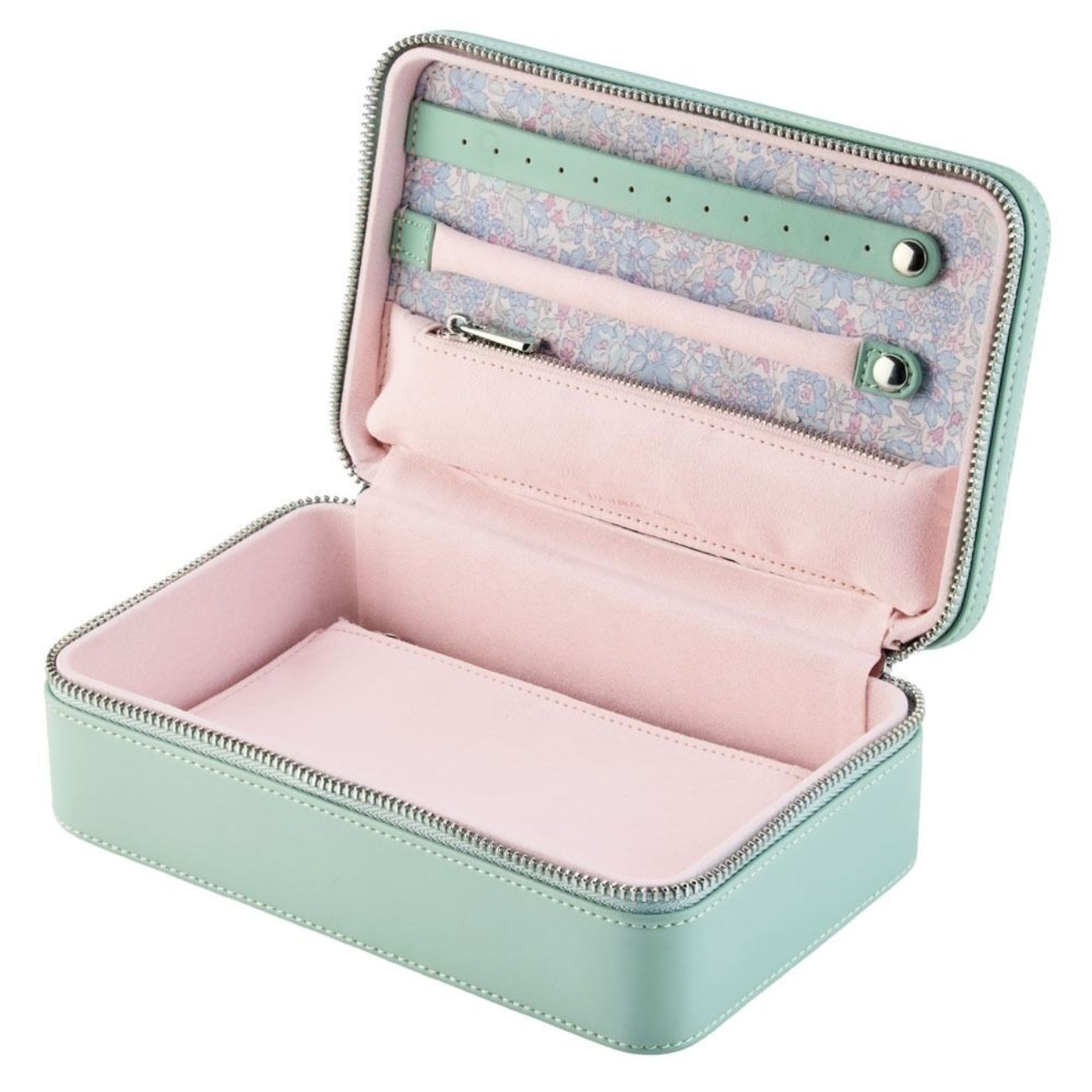 ЛУКСОЗНА ЧАНТА ЗА БИЖУТА M ZIP CASE WOLF&LIBERTY JULIA SAGE GREEN