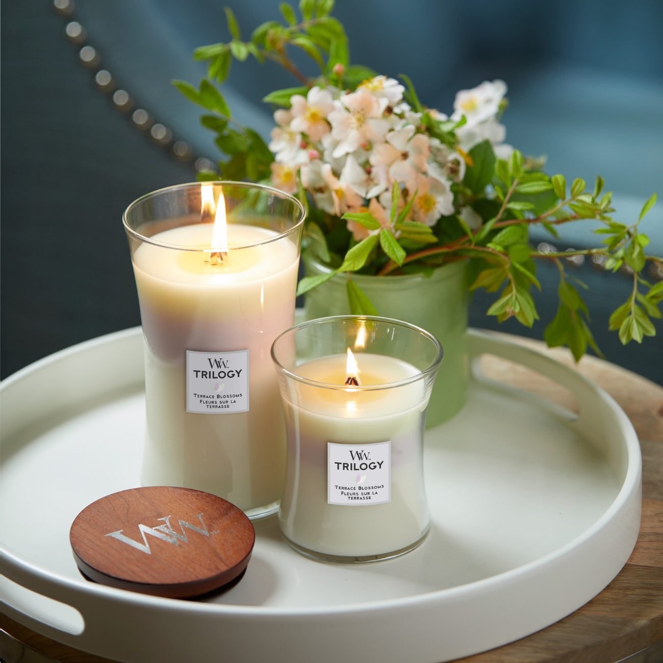 СВЕЩ WOOD WICK TRIL TERRACE BLOSSOMS