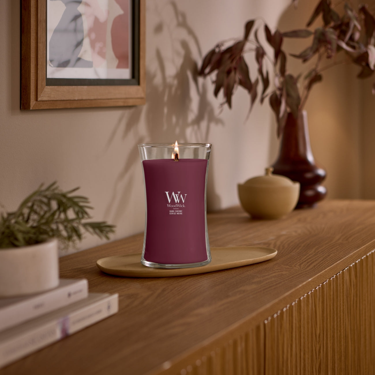 СВЕЩ WOOD WICK DARK CHERRY