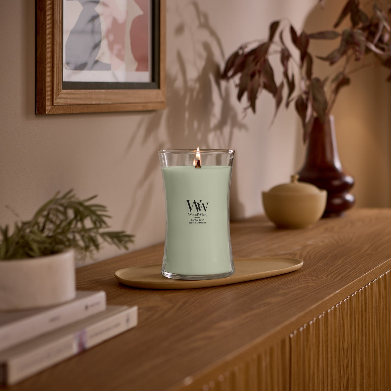 СВЕЩ WOOD WICK MATCHA ZEST