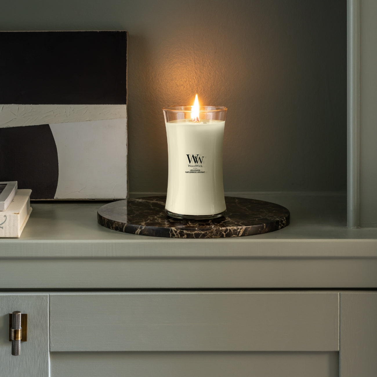 СВЕЩ WOOD WICK LUSH POMELO