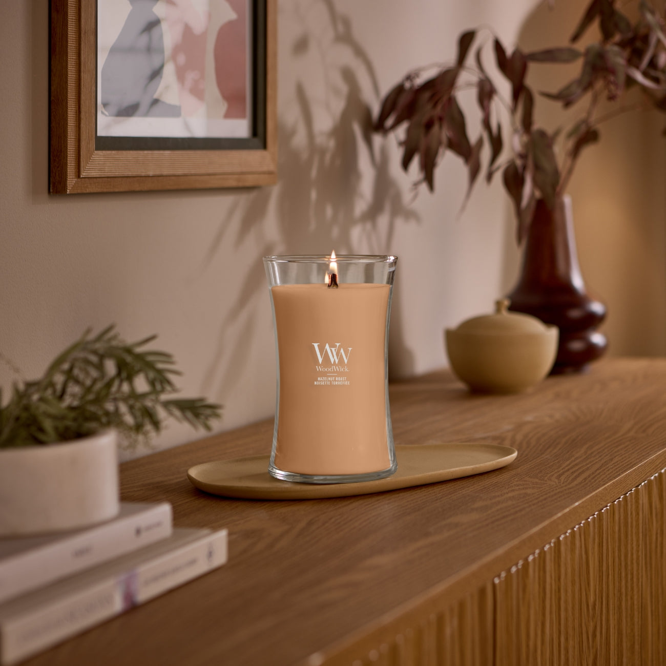 СВЕЩ WOOD WICK HAZELNUT ROAST