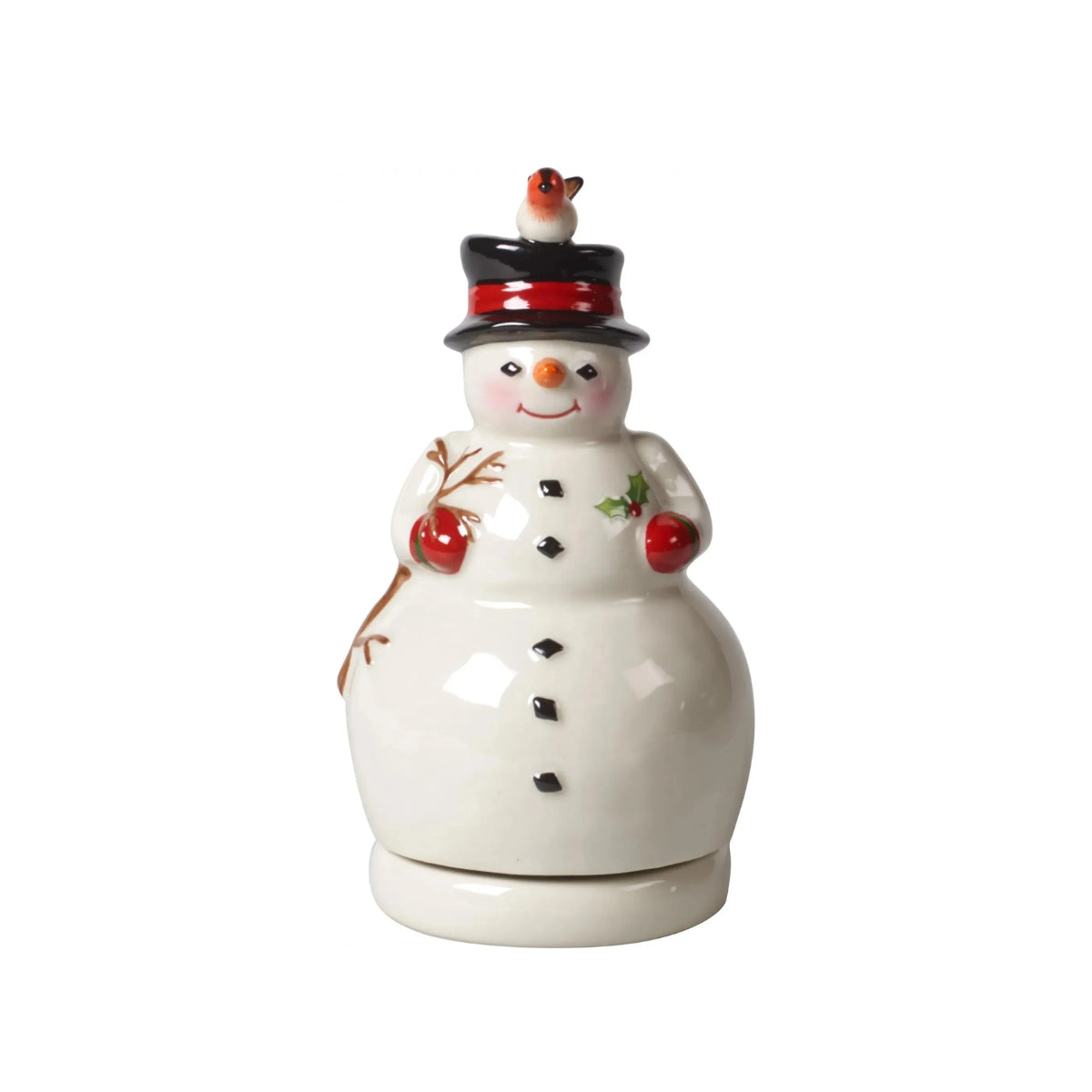 МУЗИКАЛЕН ВЪРТЯЩ СЕ СНЕЖЕН ЧОВЕК VILLEROY&BOCH SNOWMAN 15 CM