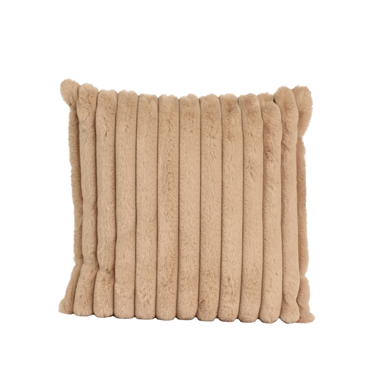 ДЕКОРАТИВНА ВЪЗГЛАВНИЧКА ЗАЕШКА КОЖА BEIGE 45 СМ