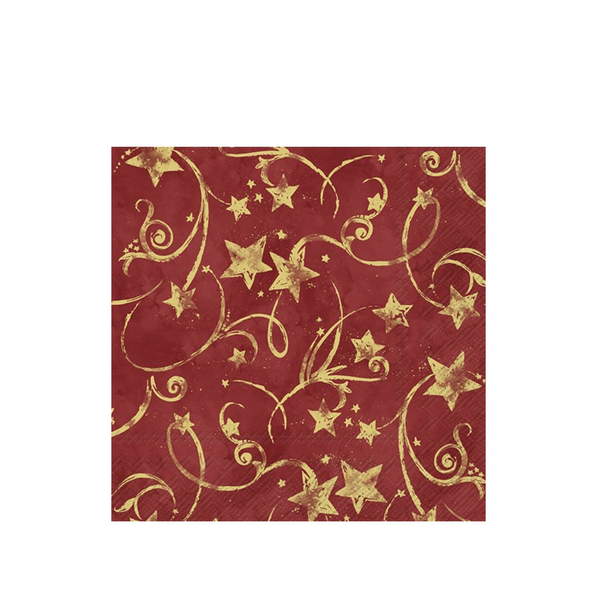 САЛФЕТКИ STAR GARLAND RED GOLD