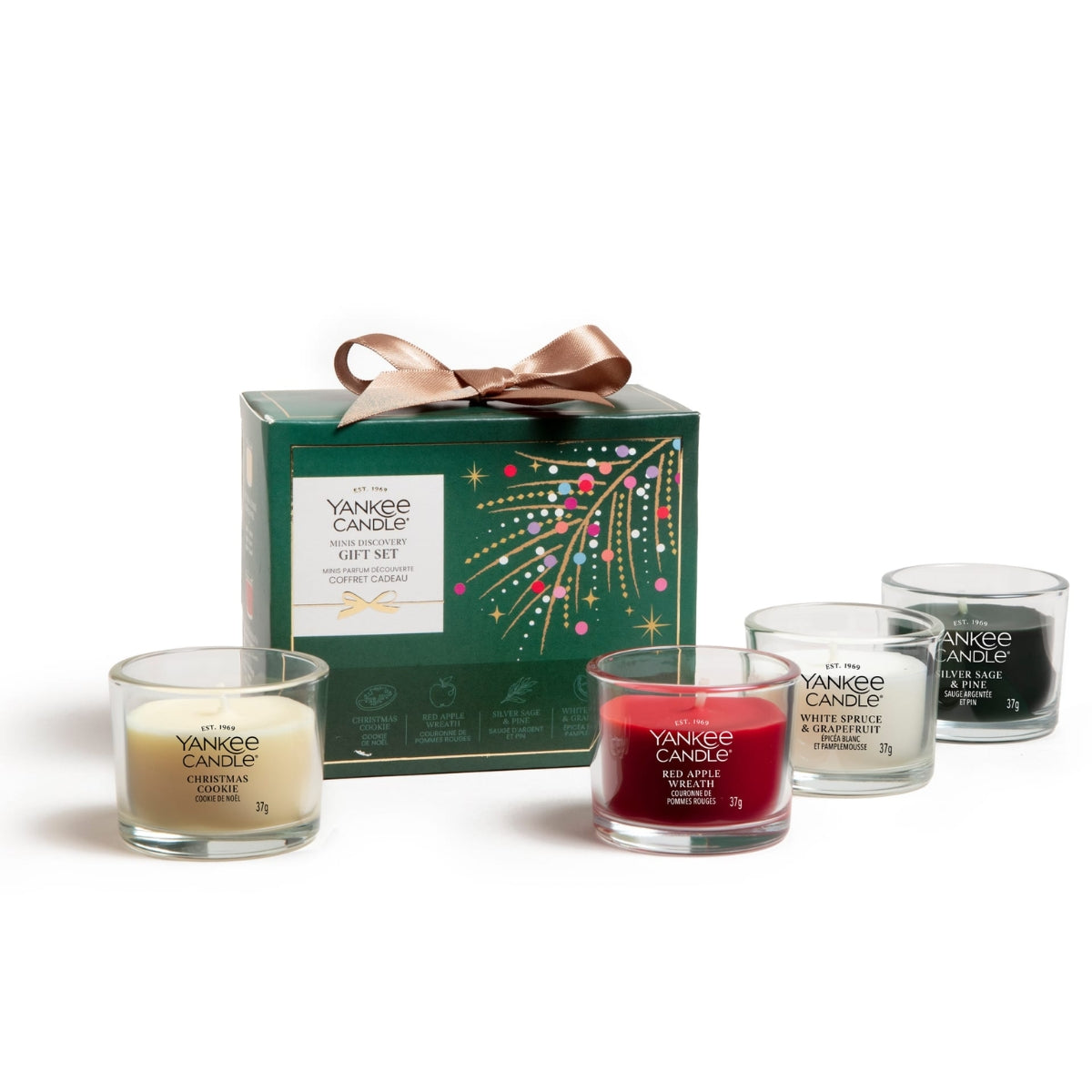 КОЛЕДЕН КОМПЛЕКТ YANKEE CANDLE 4 ВОТИВА MINI DISCOVERY