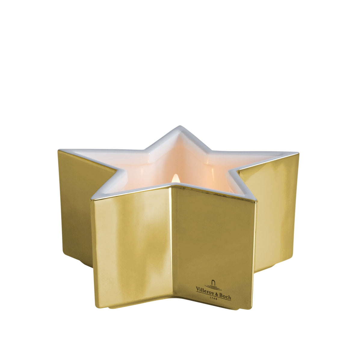 ПОРЦЕЛАНОВА СВЕЩ-ЗВЕЗДА VILLEROY&BOCH LUZERN 12СМ GOLD