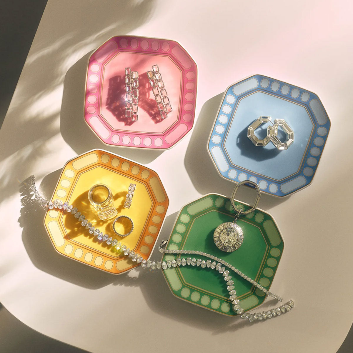 КУТИЯ ROSENTHAL SWAROVSKI 3 ЧАСТИ SIGNUM ROSE РОЗОВ