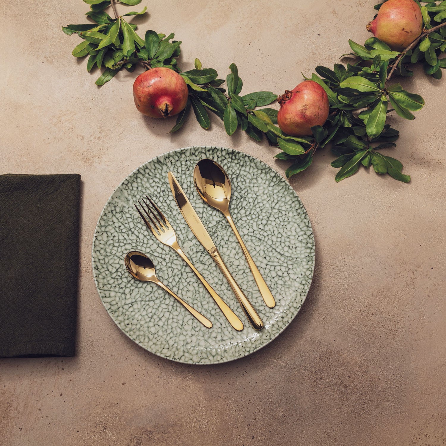 КОМПЛЕКТ ДЕСЕРТНА ВИЛИЦА SAMBONET TASTE PVD CHAMPAGNE