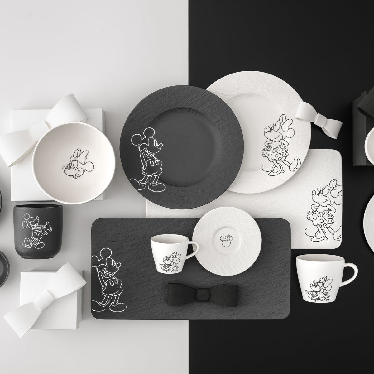 ПРАВОЪГЪЛНО ПЛАТО VILLEROY&BOCH MANUFACTURE ROCK MICKEY MOUSE WHITE