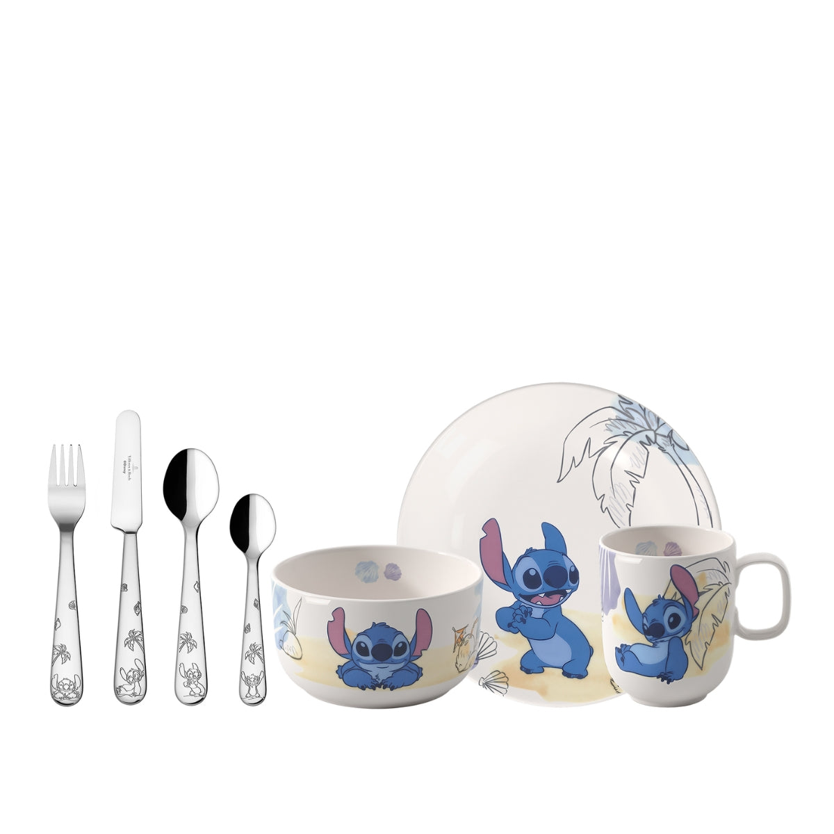 ДЕТСКИ КОМПЛЕКТ ЗА ХРАНЕНЕ VILLEROY&BOCH DISNEY STITCH - 7 ЧАСТИ