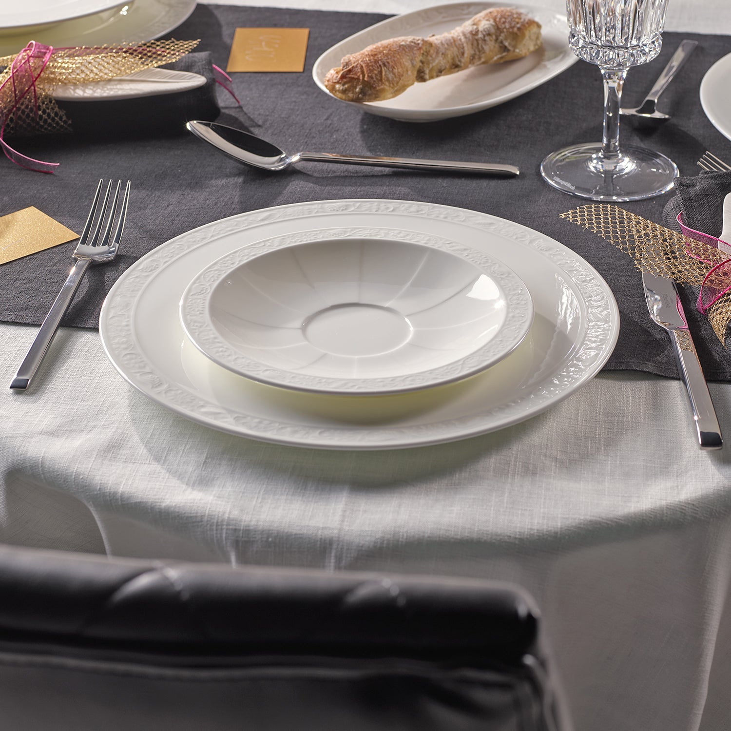 ЧИНИЯ VILLEROY & BOCH, WHITE PEARL BREAD & BUTTER