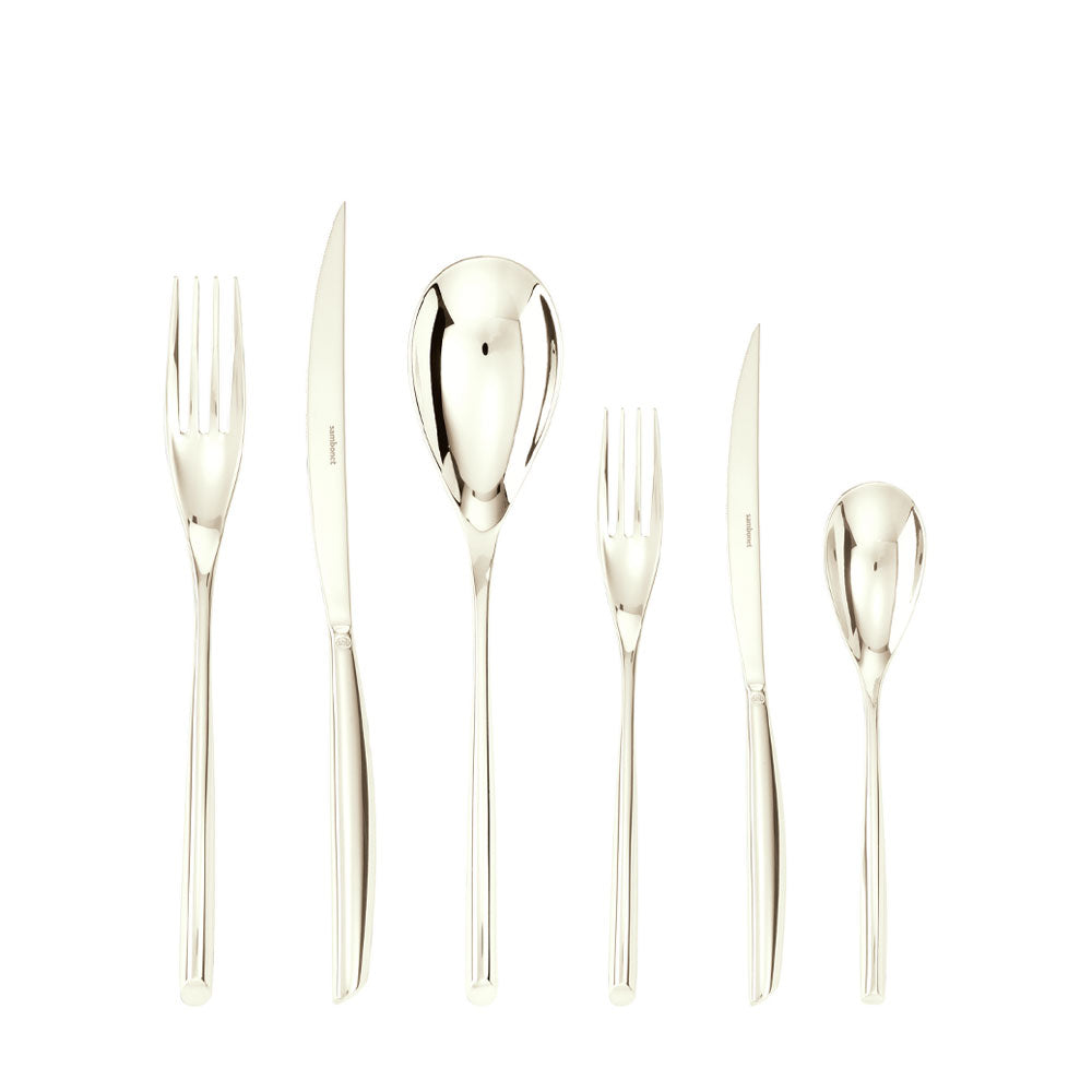 Комплект прибори за хранене Sambonet BAMBOO CHAMPAGNE