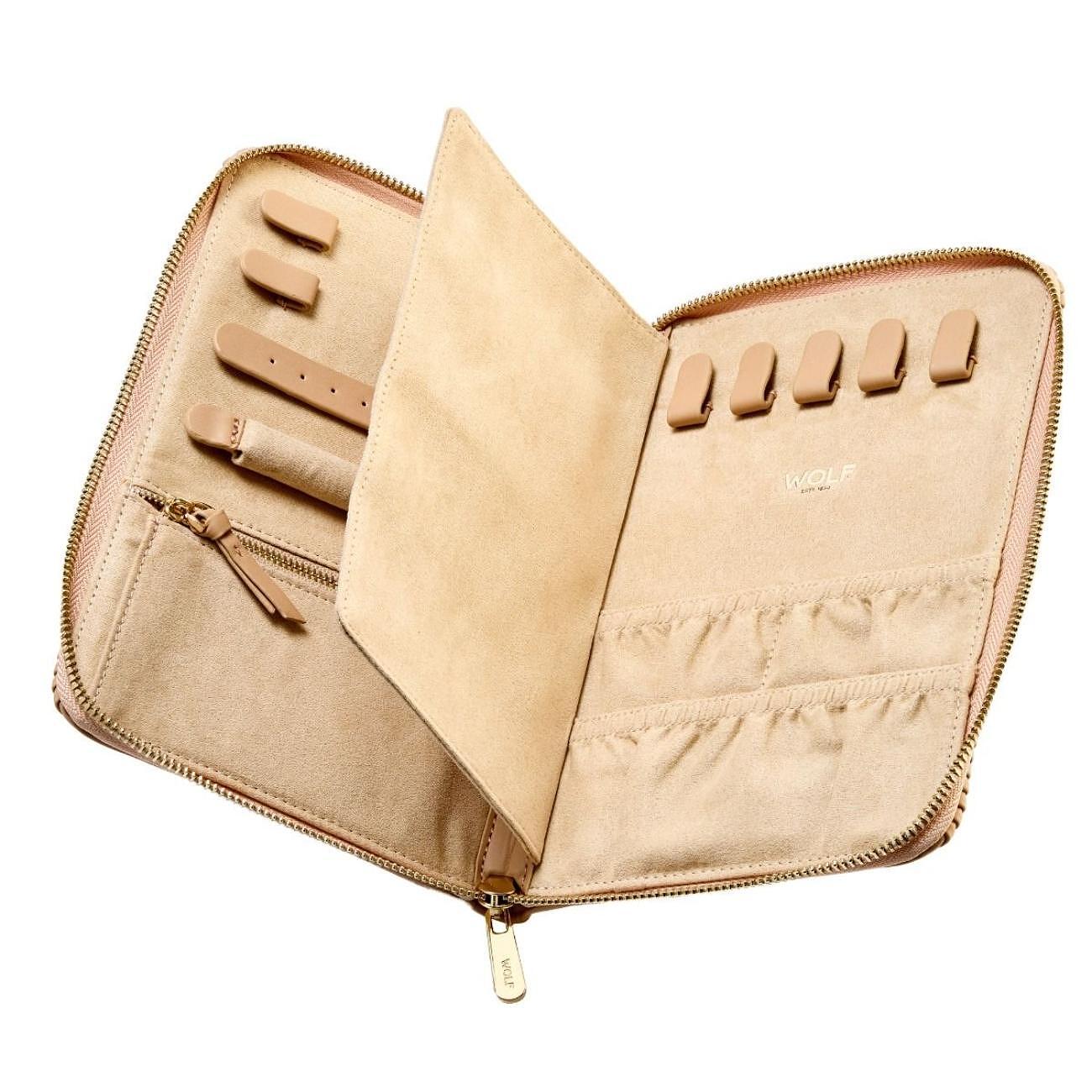 ЧАНТА ЗА БИЖУТА WOLF JEWELLERY PORTFOLIO BELLA MOCHA