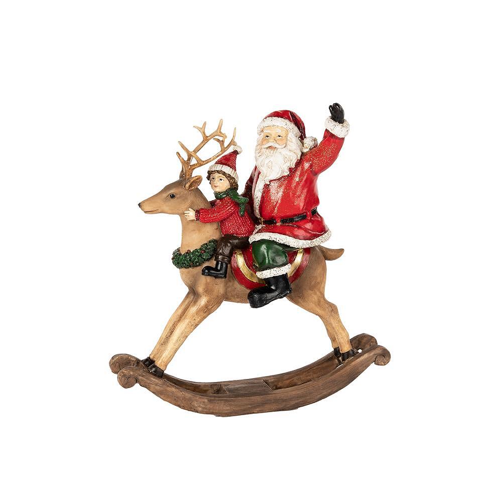 ДЯДО КОЛЕДА ДЕТЕ И ЕЛЕН SANTA KID ROCK DEER 22СМ