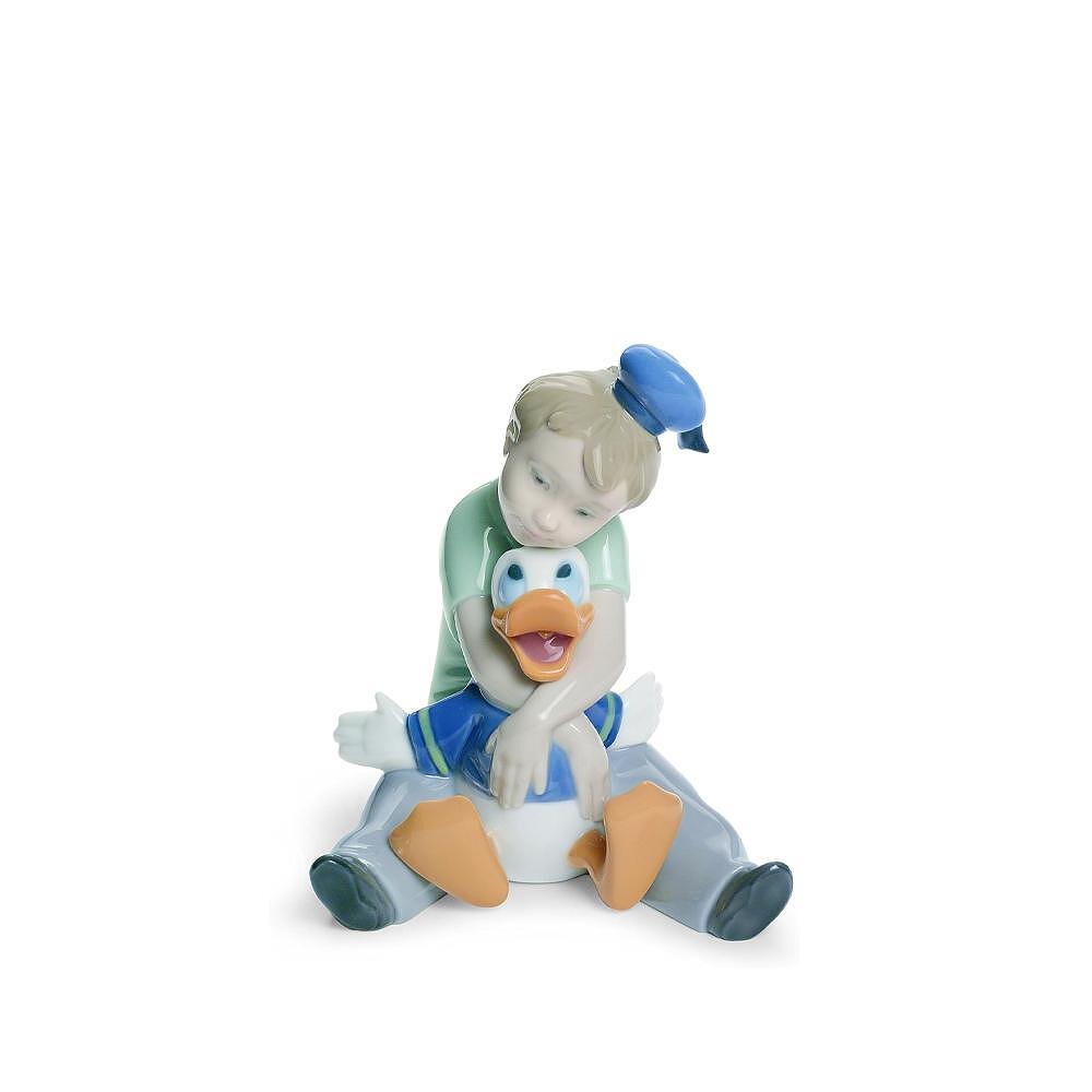 ДЕКОРАТИВНА ФИГУРА NAO BY LLADRO DAYDREAMING WITH DONALD 12Х9СМ