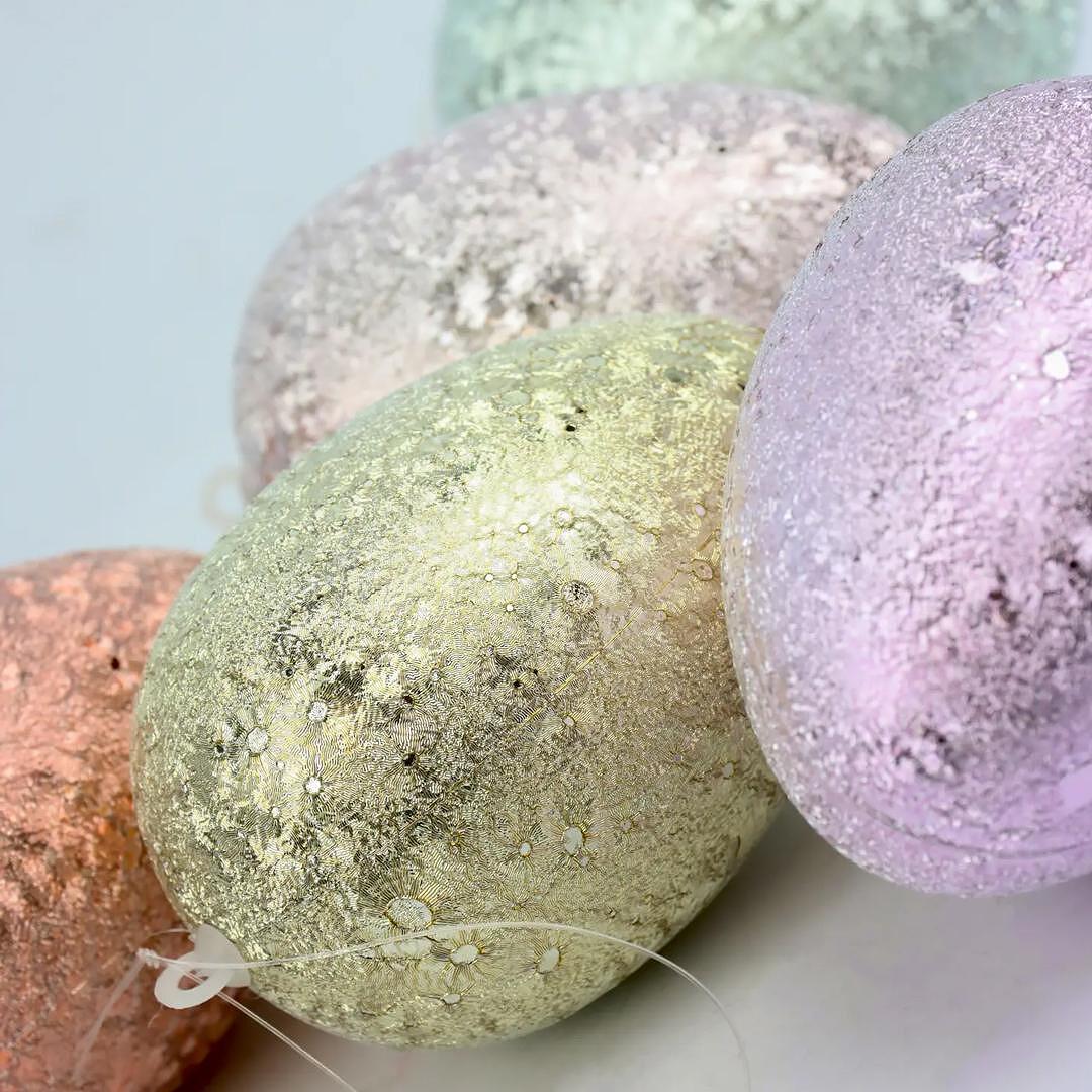 ДЕКОР ЯЙЦА В КУТИЯ ТУБУС 8 БР EGGS GLOW