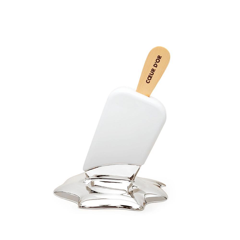 ДЕКОРАТИВНА ФИГУРА SEQUENZE MINI COEUR D`OR WHITE/SILVER 13 СМ