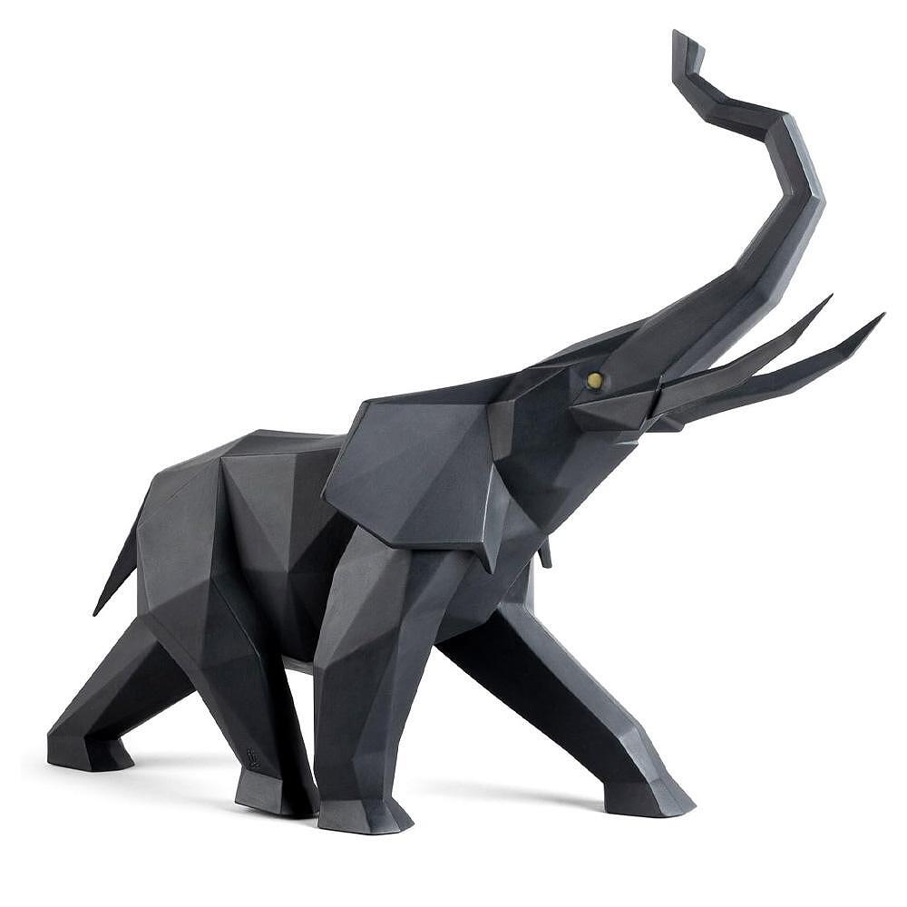 ДЕКОРАТИВНА ФИГУРА LLADRO ELEPHANT BLACK 43Х52СМ
