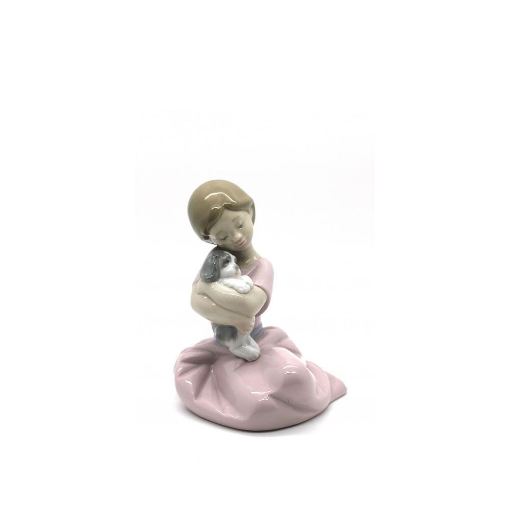 ДЕКОРАТИВНА ФИГУРА NAO BY LLADRO  MY PUPPY LOVE 13Х10СМ