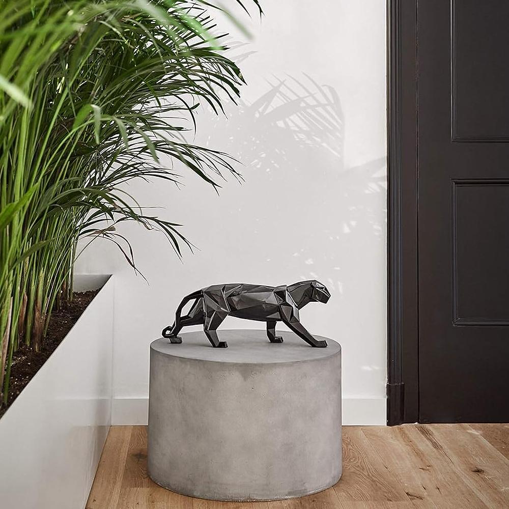 ДЕКОРАТИВНА ФИГУРА LLADRO PANTHER BLACK GLAZED 19Х50СМ
