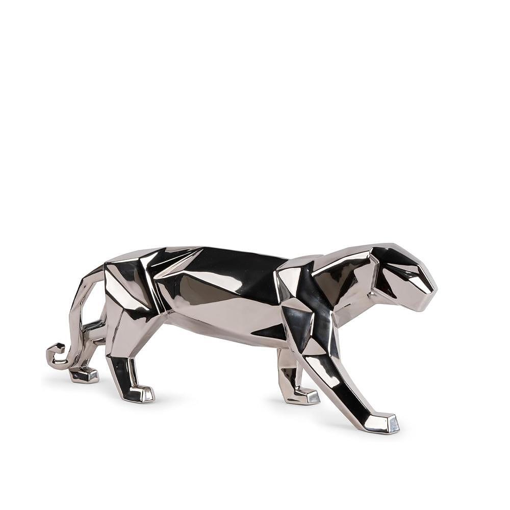 ДЕКОРАТИВНА ФИГУРА LLADRO PANTHER SILVER 19Х50СМ