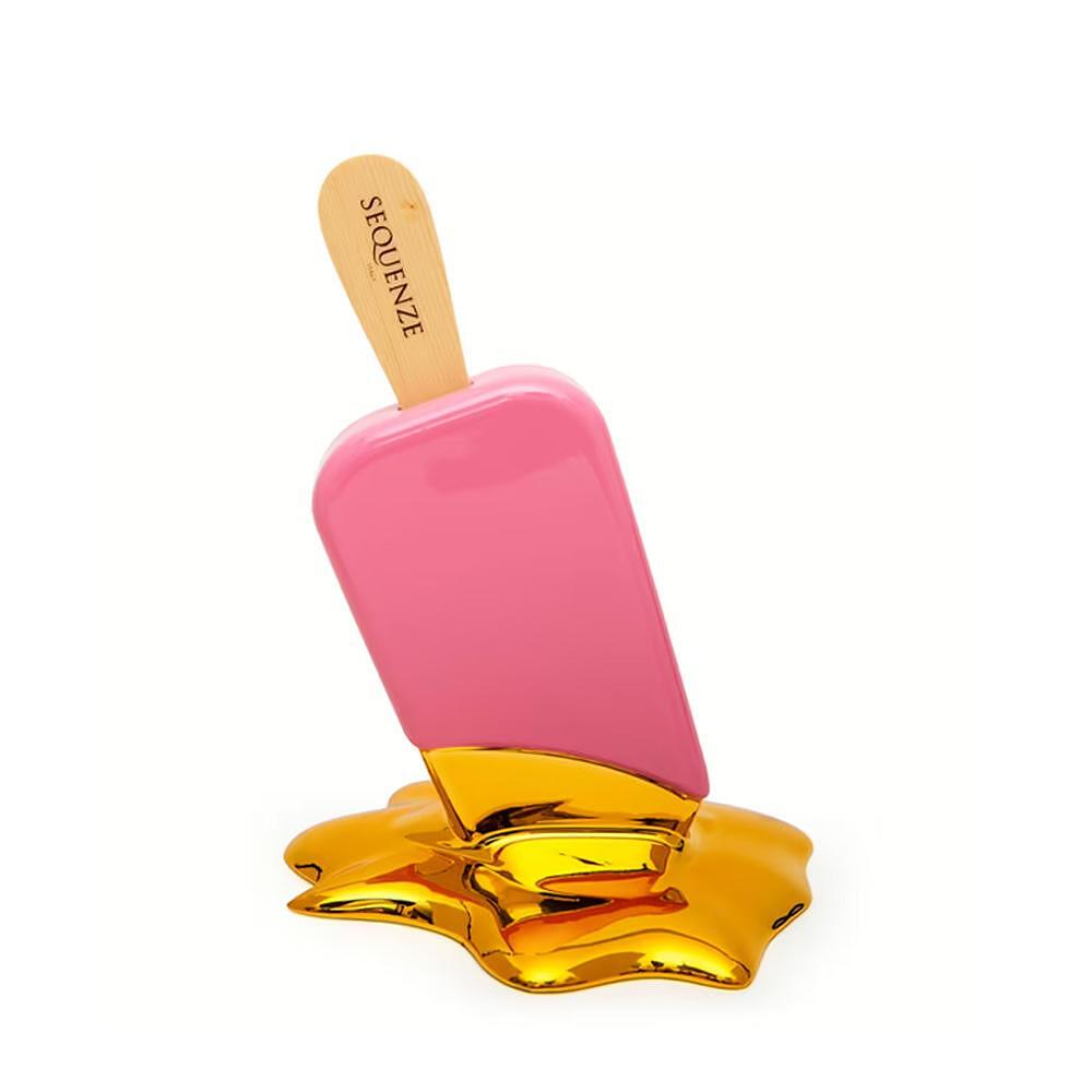 ДЕКОРАТИВНА ФИГУРА SEQUENZE MINI COEUR D`OR PINK/GOLD 13 СМ