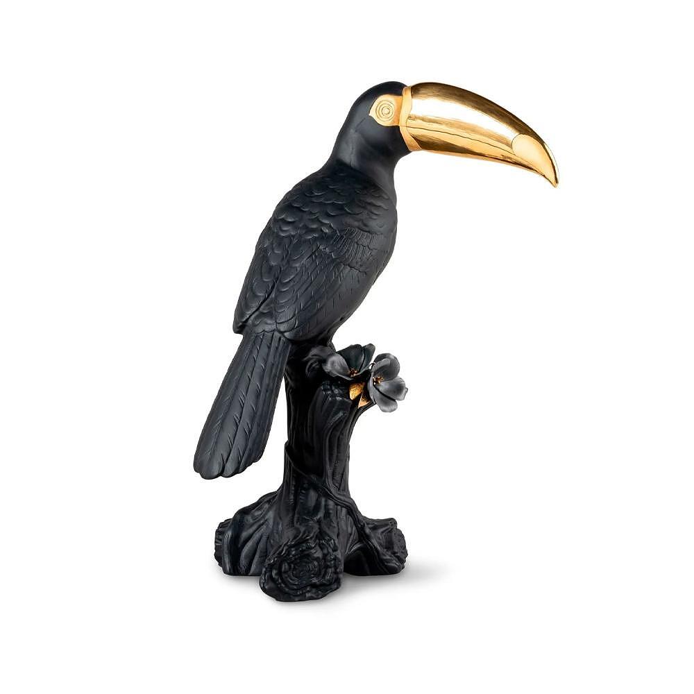 ДЕКОРАТИВНА ФИГУРА LLADRO TOUCAN BLACK/GOLD 38Х19СМ