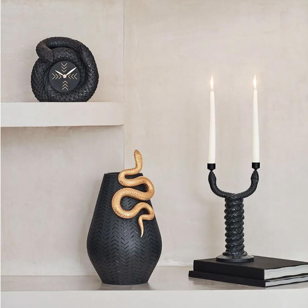 ДЕКОРАТИВНА ВАЗА СЪС ЗМИЯ LLADRO SNAKE VASE 42X24СМ