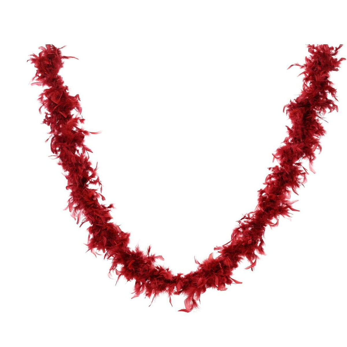 ГИРЛЯНД ОТ ПЕРА BOA FEATHER FLUFFY Т.ЧЕРВ 184СМ