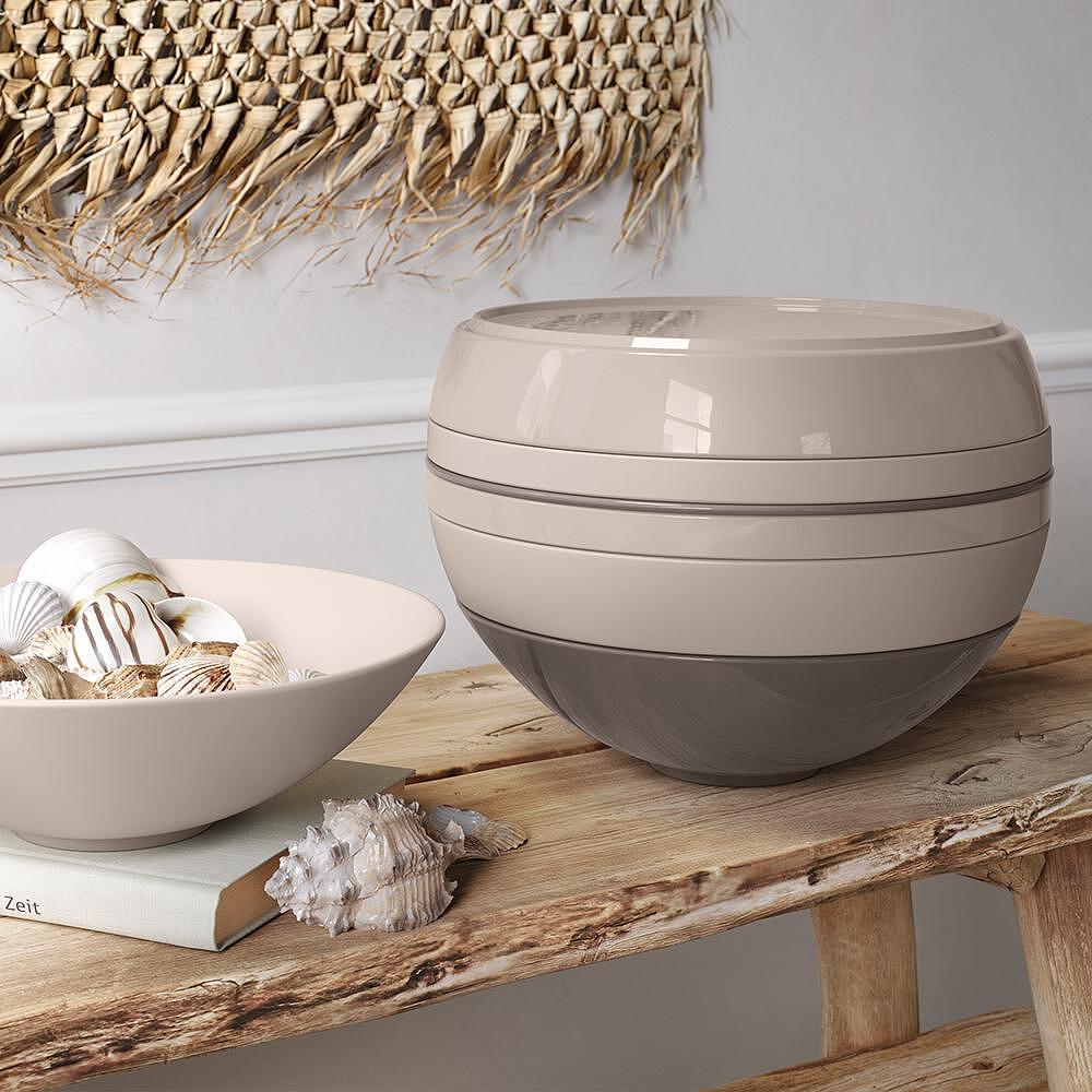 КОМПЛЕКТ ЗА ХРАНЕНЕ VILLEROY&BOCH ICONIC LA BOULE PURE BEIGE