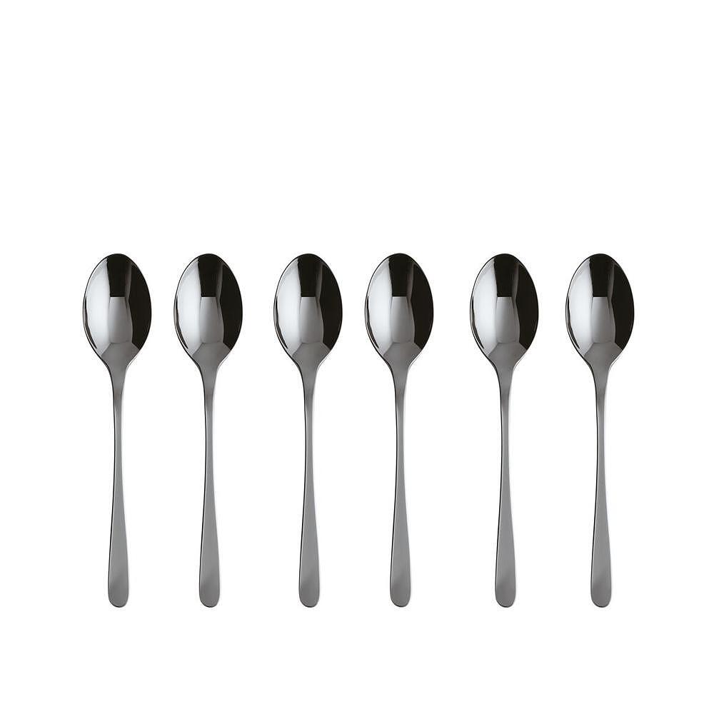 КОМПЛЕКТ ДЕСЕРТНА ЛЪЖИЧКА SAMBONET MOKA TASTE  PVD BLACK 6 Ч