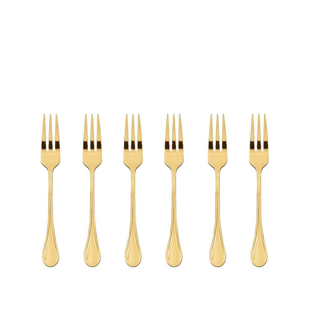 КОМПЛЕКТ ДЕСЕРТНА ВИЛИЧКА SAMBONET ROYAL PVD GOLD 6 Ч