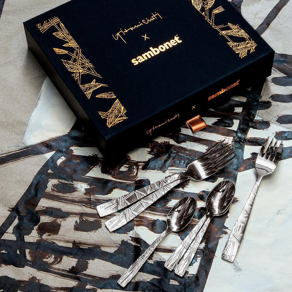 КОМПЛЕКТ ДЕСЕРТНИ ВИЛИЧКИ SAMBONET JUNGLE S/STEEL