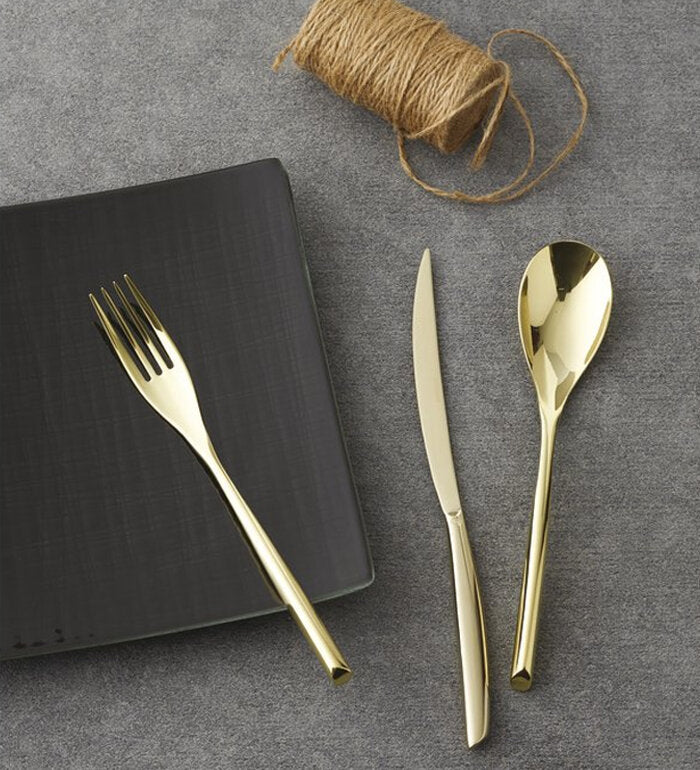 Комплект прибори за хранене Sambonet Bamboo PVD 24 части