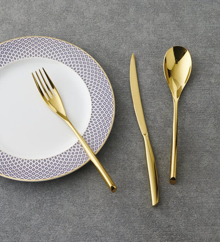 Комплект прибори за хранене Sambonet Bamboo gold