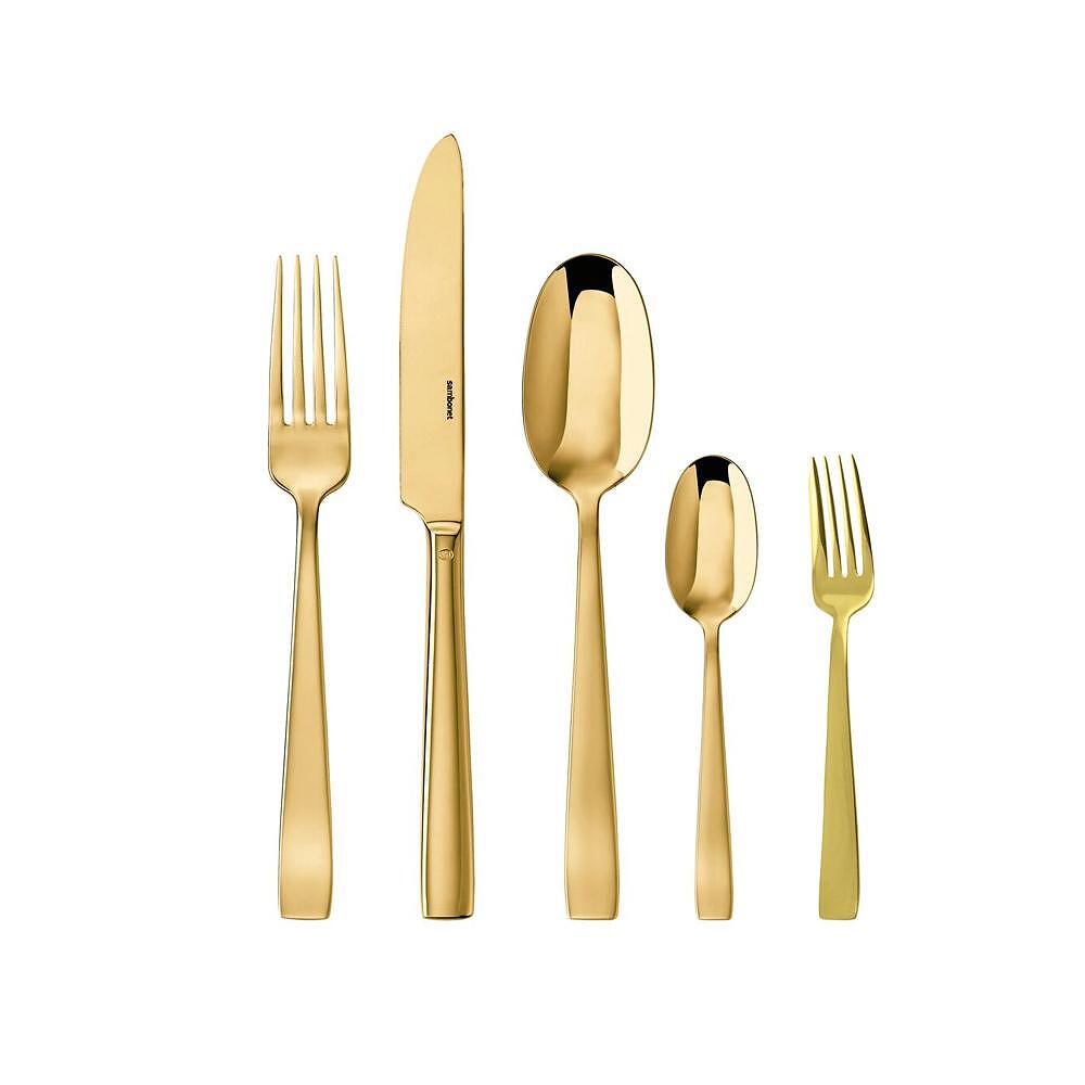 КОМПЛЕКТ ПРИБОРИ ЗА ХРАНЕНЕ FLAT PVD GOLD/ЗЛАТО 30 Ч