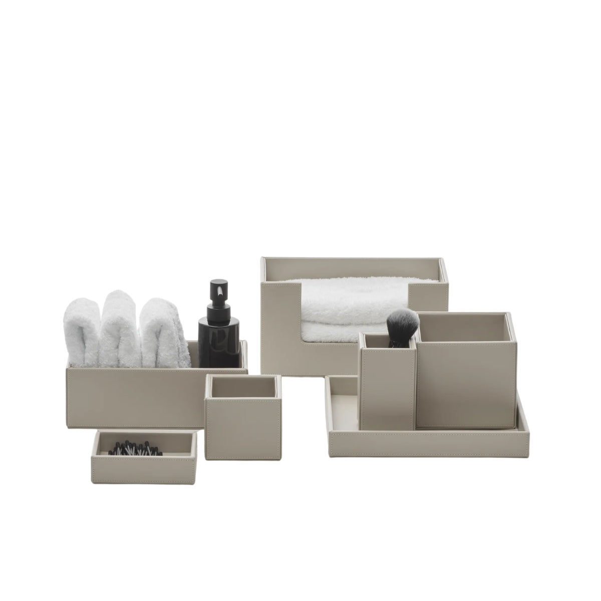 ПОСТАВКА ЗА АКСЕСЕСОАРИ DECOR WALTHER BROWNIE TAB L TRAY LARGE TAUPE