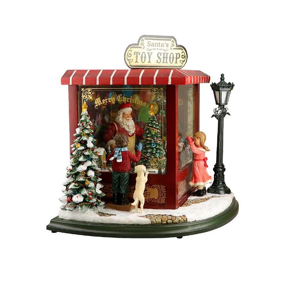 КОЛЕДЕН LED СВЕТЕЩ МАГАЗИН ДЯДО КОЛ TOY SHOP35СМ