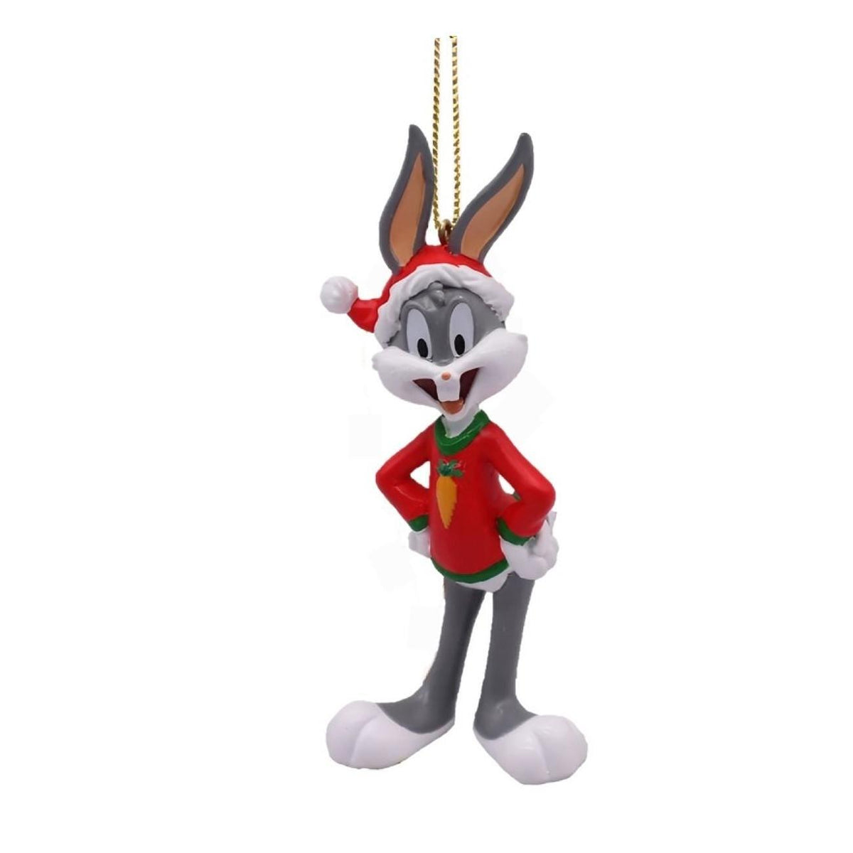 КОЛЕДНА  ИГРАЧКА ЗА ЕЛХА BUGS BUNNY 3D С ШАПКА