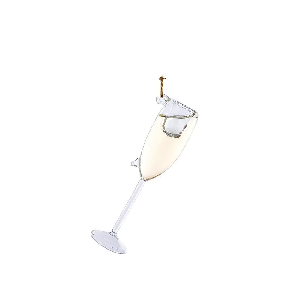 ИГРАЧКА ЗА ЕЛХА ЧАША ШАМПАНСКО GLASS CHAMPAGNE