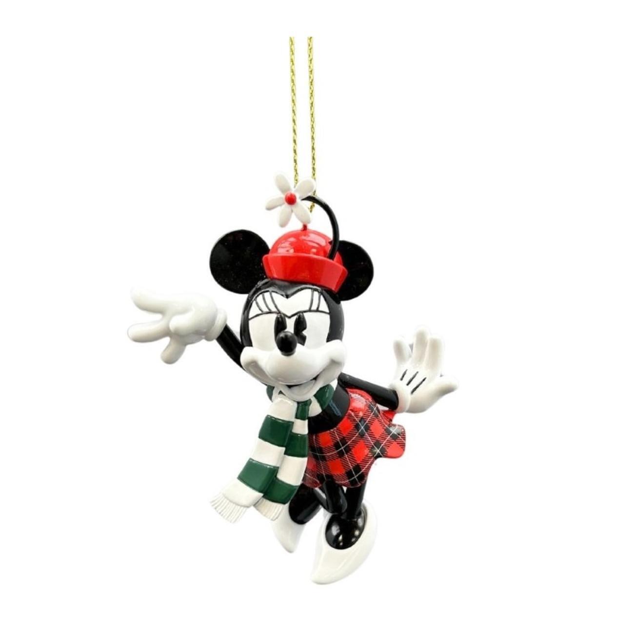 КОЛЕДНА  ИГРАЧКА ЗА ЕЛХА MINNIE VINTAGE С ШАЛ 3D DISNEY