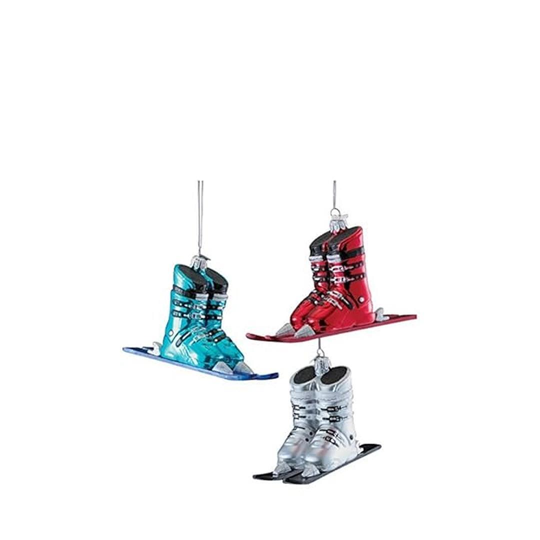 ИГРАЧКА ЗА ЕЛХА ОБУВКИ ЗА СКИ SKI BOOTS 15СМ