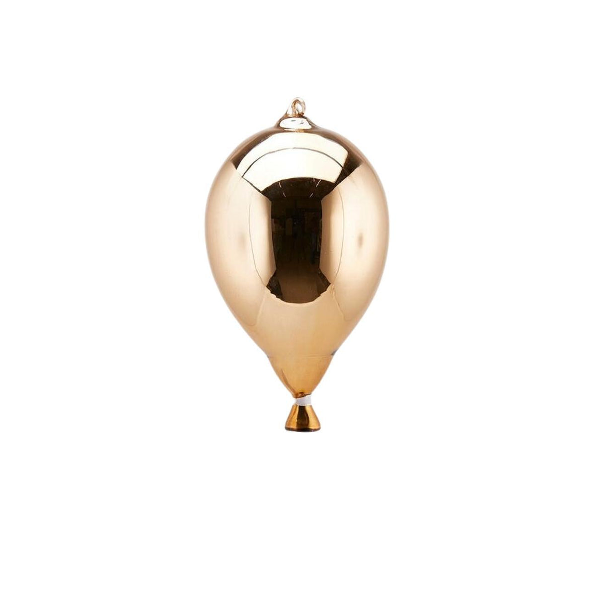 КОЛЕДНА ИГРАЧКА ЗА ЕЛХА СТЪКЛЕН БАЛОН GOLD 19Х12 СМ