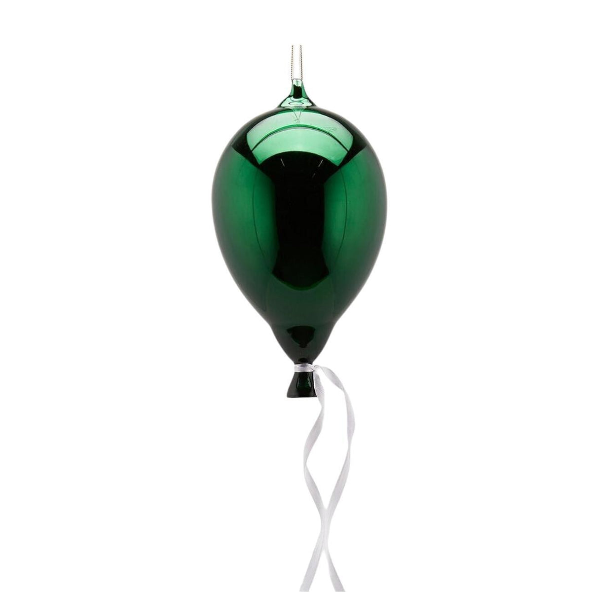 КОЛЕДНА ИГРАЧКА ЗА ЕЛХА СТЪКЛЕН БАЛОН GREEN 19Х12 СМ