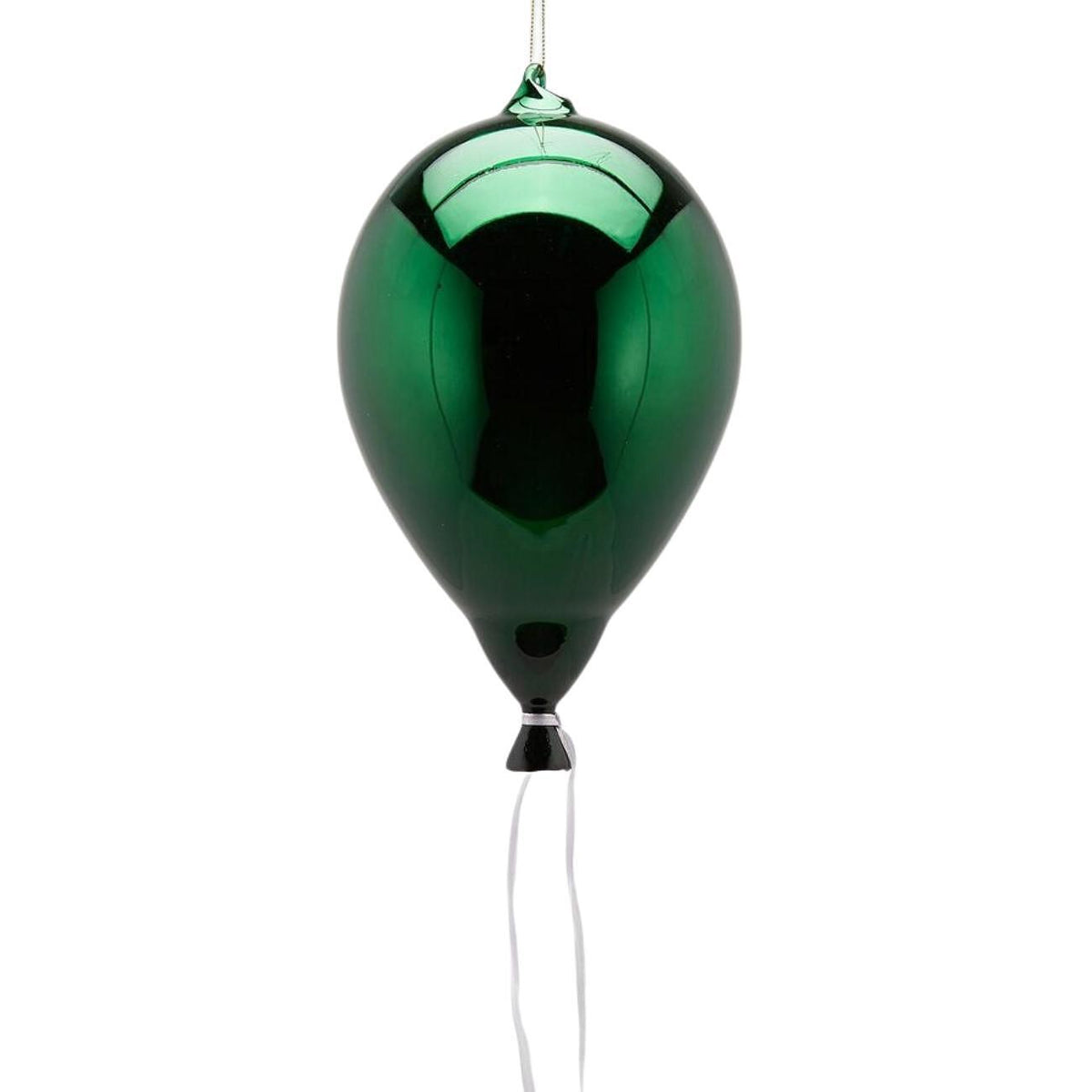 КОЛЕДНА ИГРАЧКА ЗА ЕЛХА СТЪКЛЕН БАЛОН GREEN 24Х15 СМ