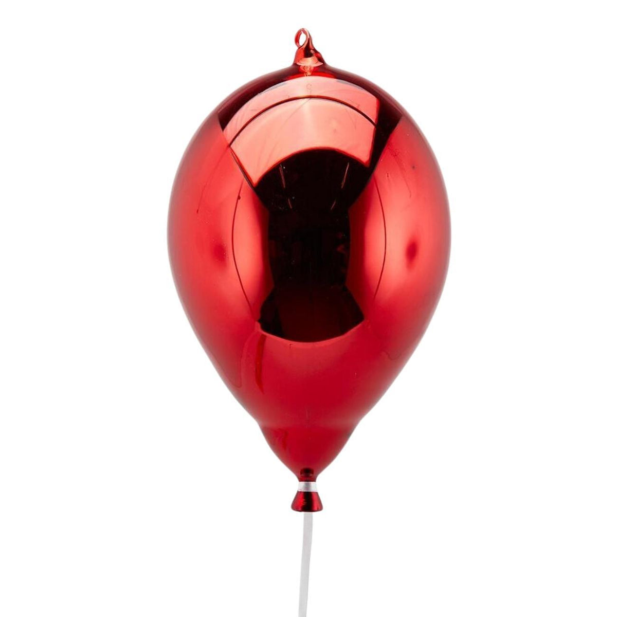 КОЛЕДНА ИГРАЧКА ЗА ЕЛХА СТЪКЛЕН БАЛОН RED 32Х20 СМ