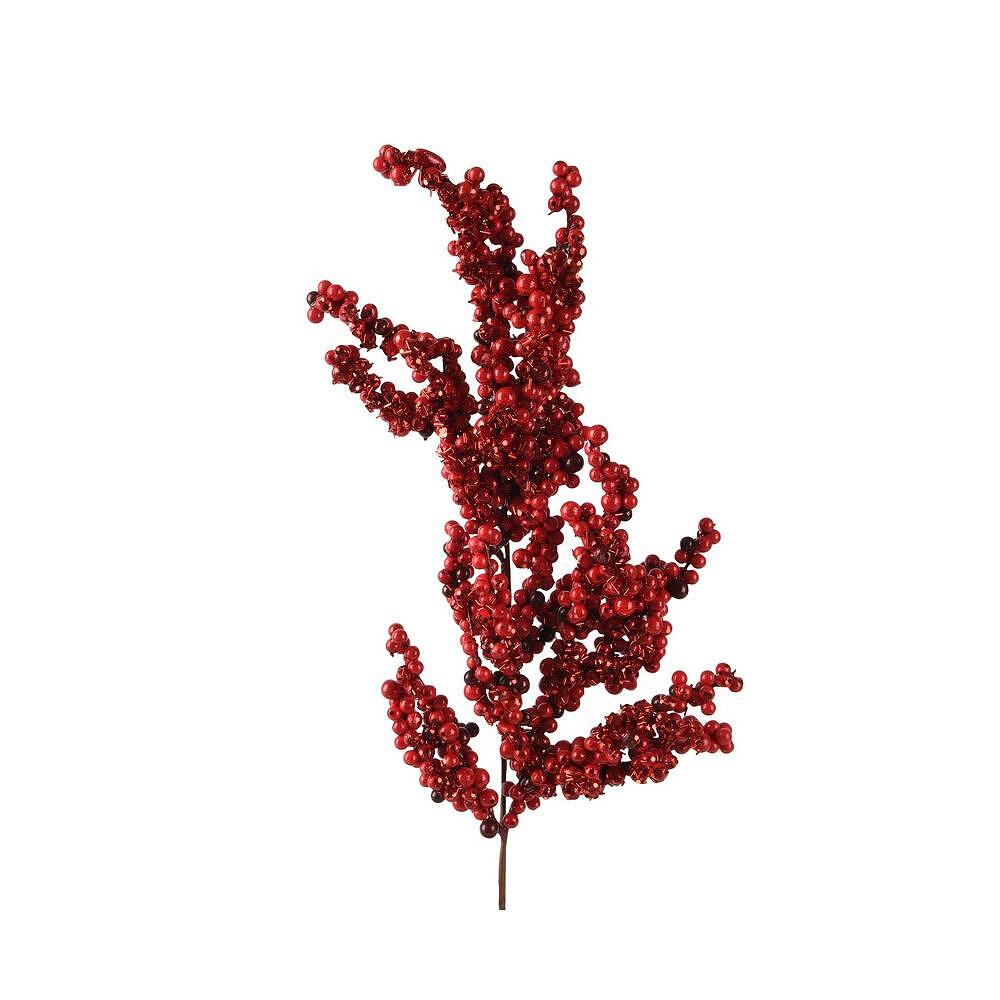 КОЛЕДНА КЛОНКА ЧЕРВЕНА ACRYLIC BEADS 68 СМ
