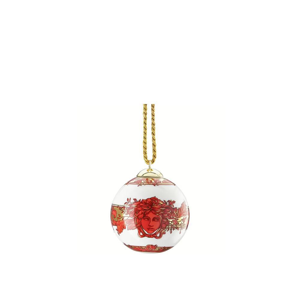 КОЛЕДНА ТОПКА VERSACE MEDUSA GARLAND RED